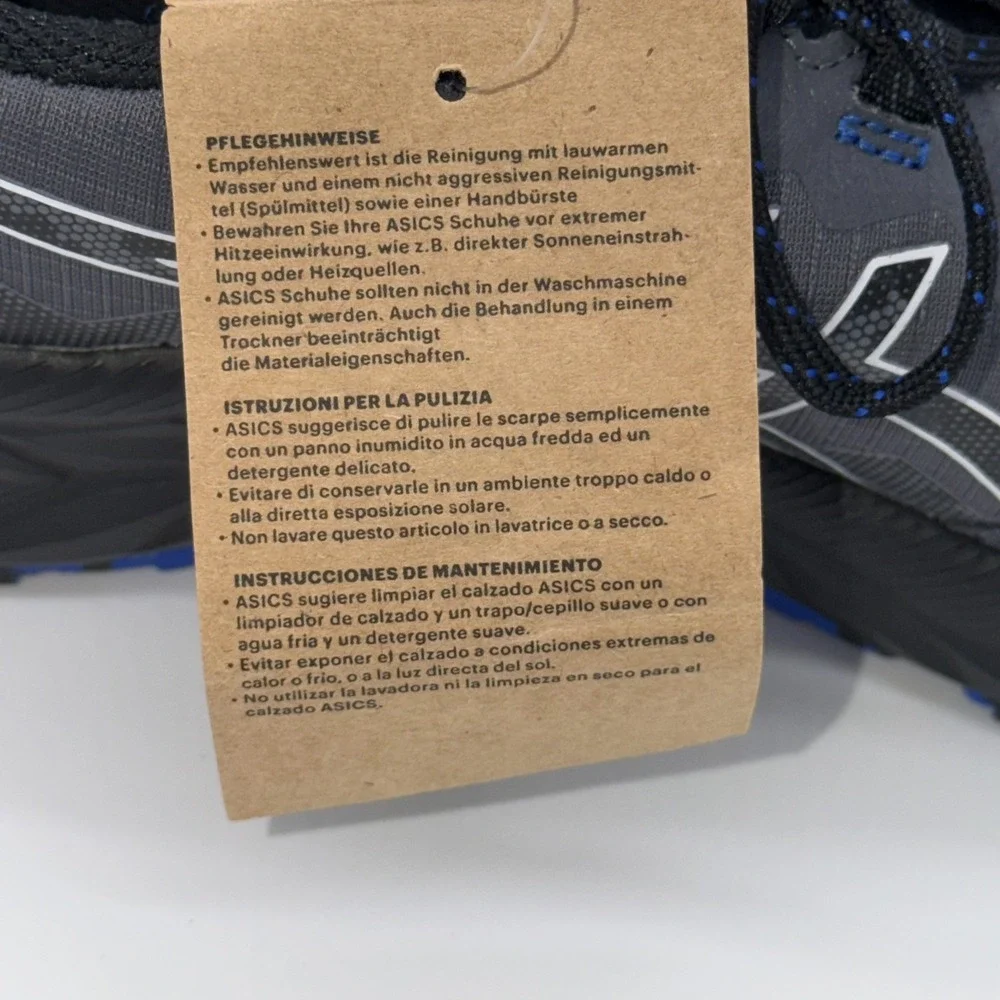 ASICS Gel-Venture 10 Men's Size 8 Grey Blue Black Running Shoes 1011B967-020 NEW